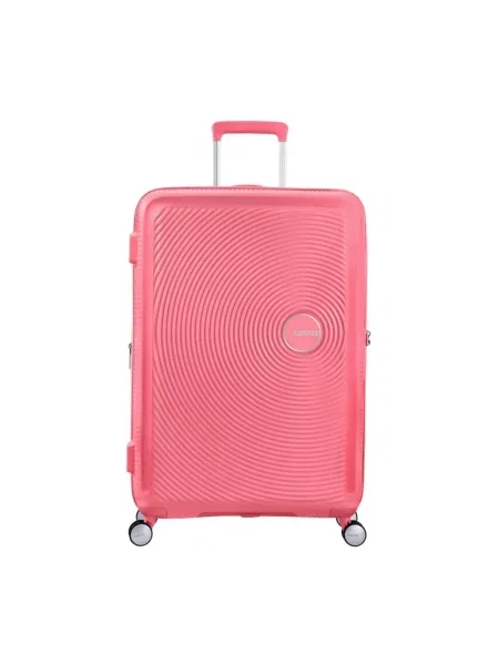Walizka American Tourister Soundbox Spinner różowa