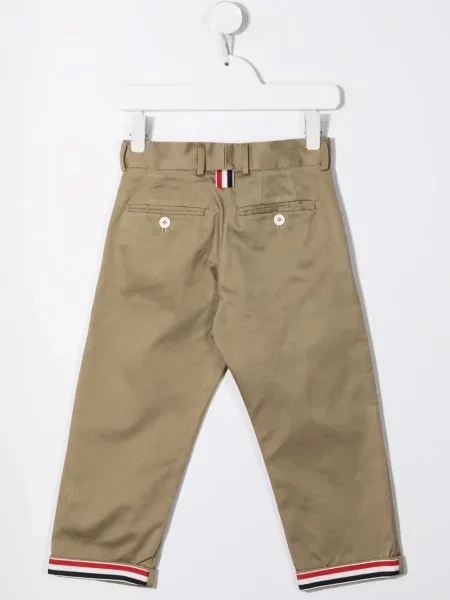 Сhinosy dziecięce Thom Browne brązowe
