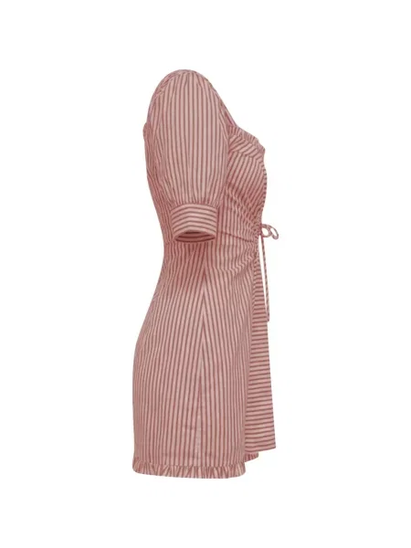 Ριγέ μίνι φόρεμα For Love And Lemons λευκό