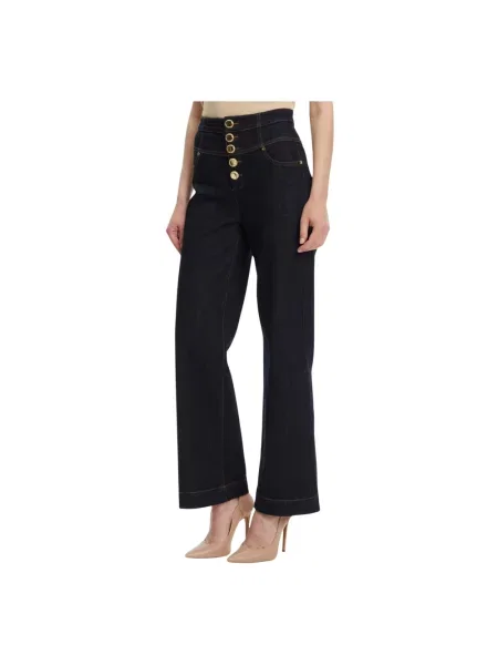 Jeansy straight leg Marciano czarne