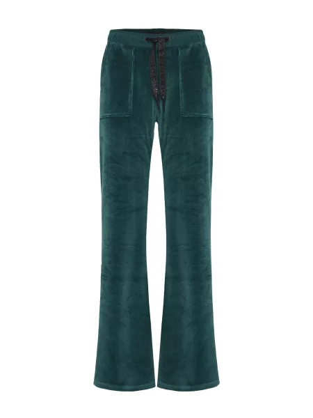Funky Buddha Pantaloni petrol verde