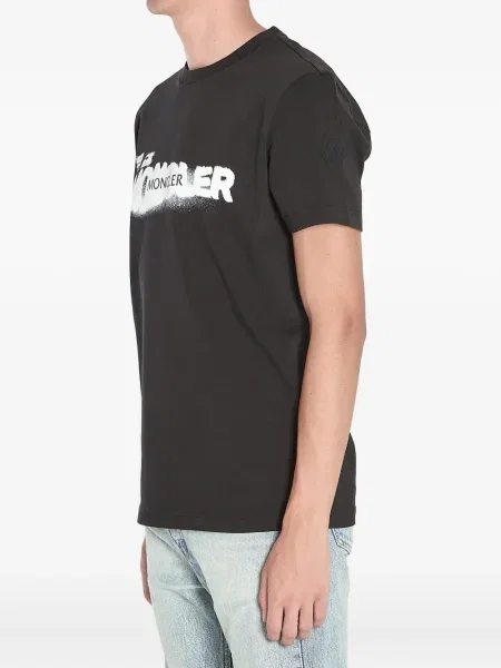 Tricou Moncler cu imagine negru