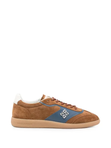 Sneakerși Dsquared2 cu autograf maro