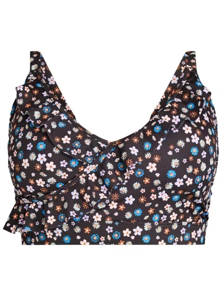 Swim by Zizzi Bikini zgornji del svetlo modra črna