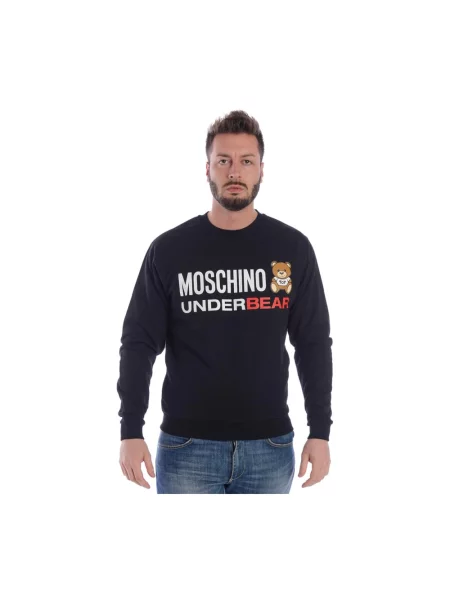 Bluza z kapturem Moschino z kapturem czarna