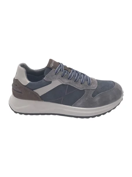 Sneakersy Igi&co skórzane niebieskie