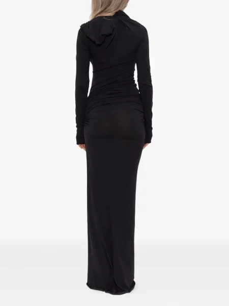 Rochie maxi Entire Studios drapată de costum negru