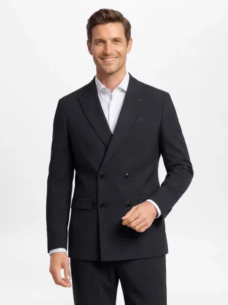 Finshley & Harding London kurtka modułowa Berry Mężczyźni Comfort Fit 46 niebieski