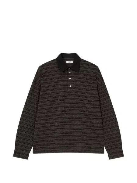 Lung tricou polo Tomboy maro
