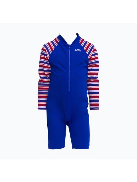 Gyerek UPF overál Funky Trunks Go Jump Suit I Want You. Méret: cm kék
