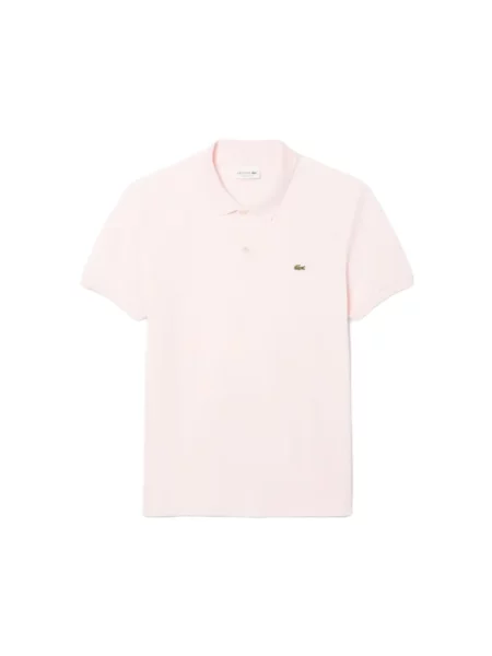 Koszulka polo o kroju regular fit z detalem z logo Lacoste różowe
