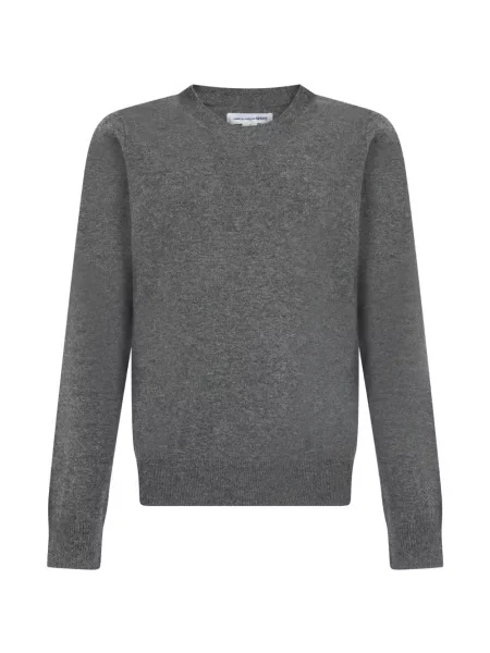 Pulover Comme Des Garçons Shirt cu decolteu rotund gri