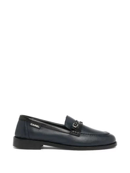 Pantofi loafer Carel Paris cu cataramă cu bretele albastru