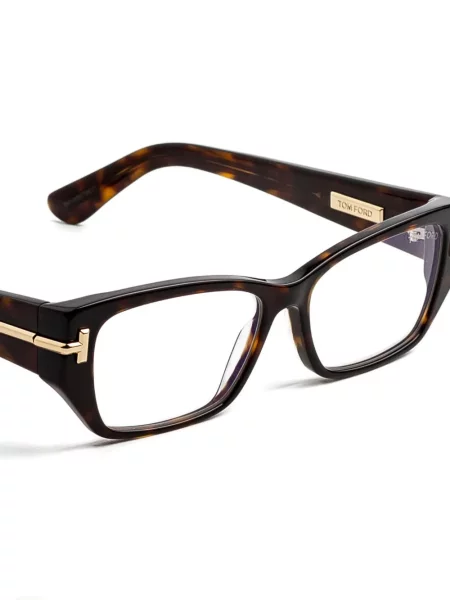 Ochelari de soare Tom Ford Eyewear cu imprimeu geometric maro