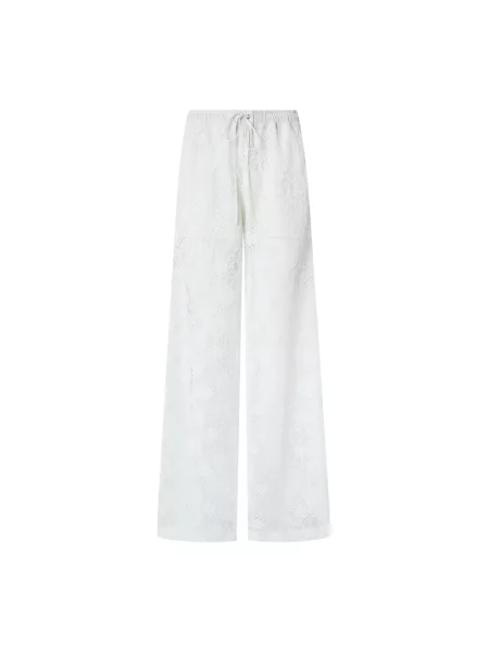 Spodnie Pinko koronkowe białe