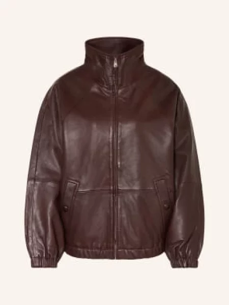 Sandro Kurtka Skórzana braun