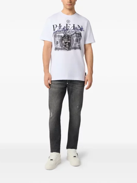 Tricou Philipp Plein alb