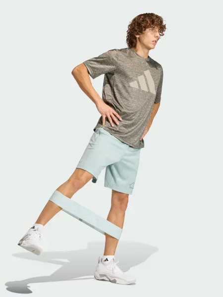 Спортивные шорты Adidas зеленые