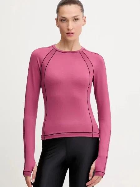 Under Armour Tréninkové tričko s dlouhým rukávem ColdGear růžové