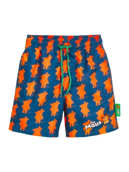 PLAYSHOES Șorturi de baie Pirat marin / portocaliu albastru
