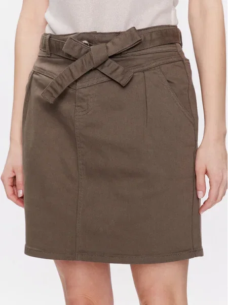 Morgan Fustă de blugi kaki