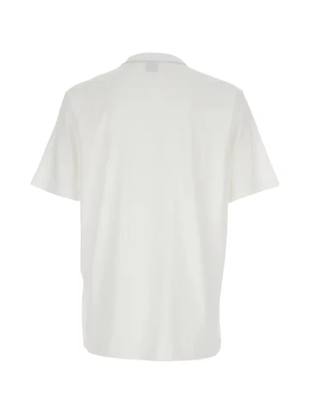 Tricou Boss cu broderie alb