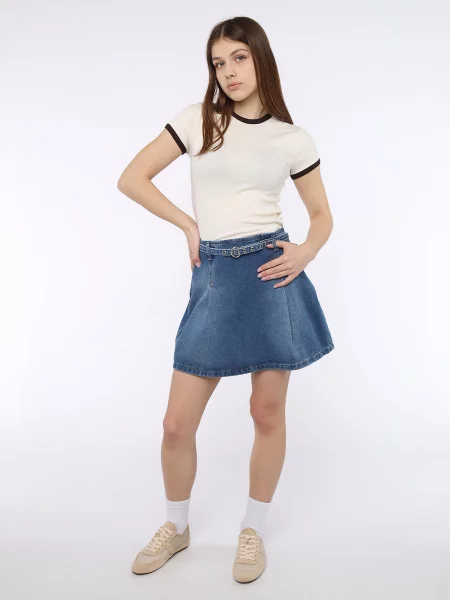Джинсовая юбка Yuki синяя
