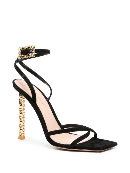 Sandale Gianvito Rossi din piele de căprioară negru