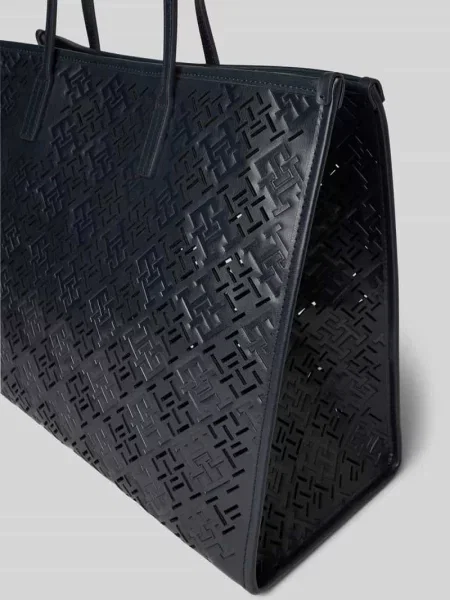 Torba tote z wytłoczonym wzorem z monogramem Tommy Hilfiger