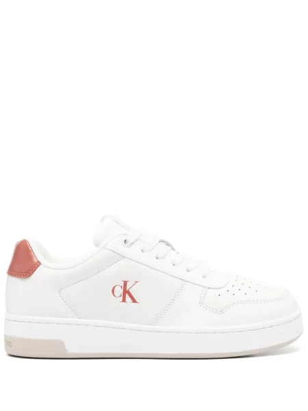 Sneakerși Calvin Klein Jeans alb