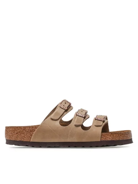 Klapki Birkenstock beżowe