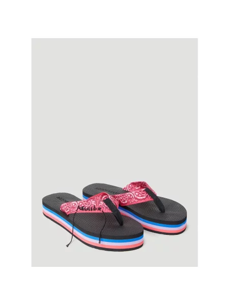 Klapki Arizona Love z nadrukiem z wzorem paisley czerwone