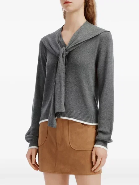 Gulerat cardigan B+ab gri