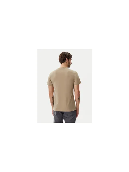 Calvin Klein Jeans Póló SERIF BOX GRAPHIC bézs
