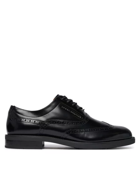 Fűzős félcipo Tommy Hilfiger fekete