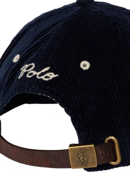 Μικρός κασκέτο Polo Ralph Lauren με χαμηλή μέση υφαίνω διαγωνίως πράσινο