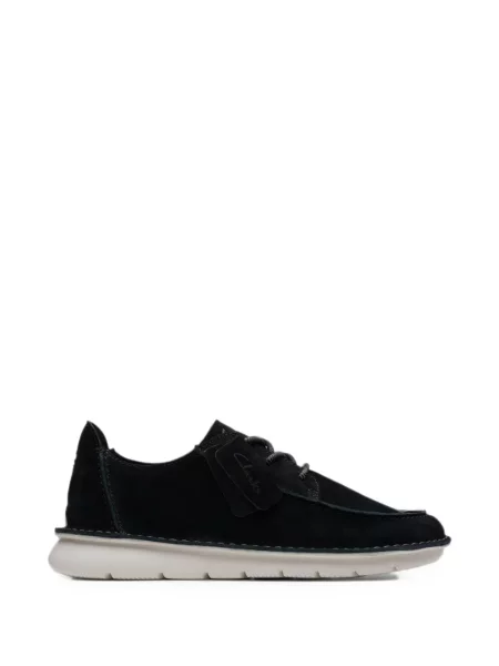 Pantofi derby Clarks Originals din piele de căprioară negru