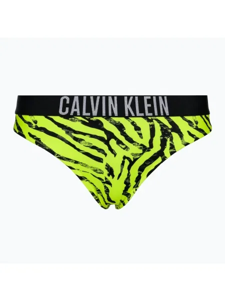 Bikiny Calvin Klein Swimwear s potlačou so vzorom zebry žltá