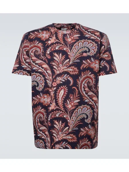 Tricou Etro din jerseu cu model paisley