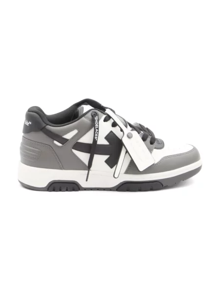 Sneakersy Off-white skórzane biznesowe białe