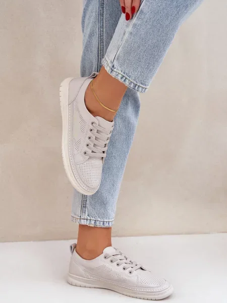 Usnjene superge Pe1 siva