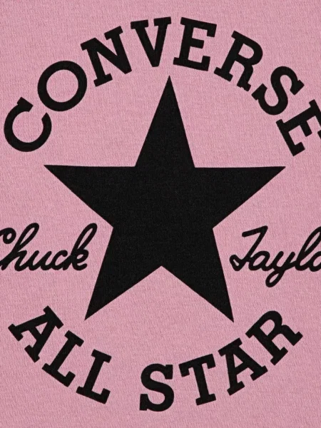 Bluza z kapturem dziecięca Converse różowa