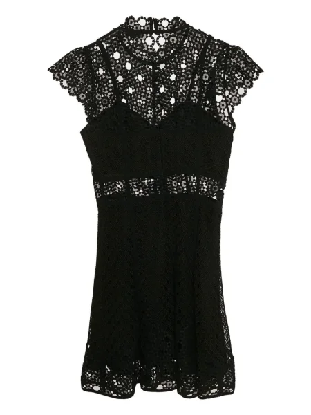 Rochie Sandro din dantelă de costum negru