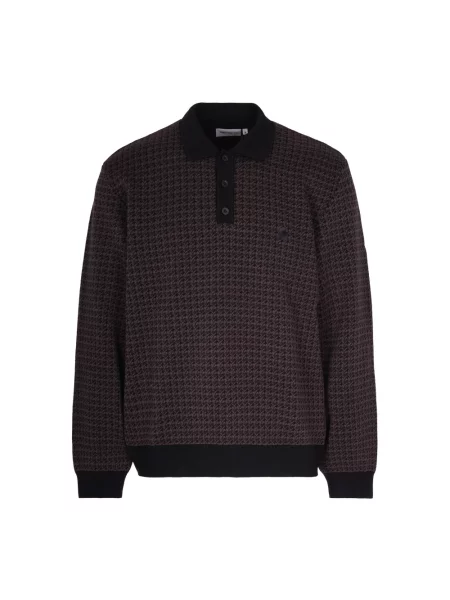 Lniany sweter Carhartt Wip brązowy