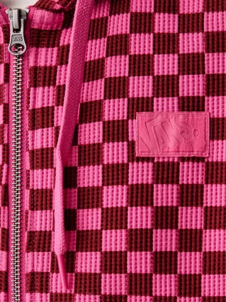 Суичър с качулка Vans с качулка розово
