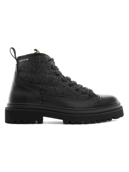 Buty trekkingowe Ambitious skórzane trekkingowe czarne