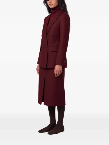 Sacou Max Mara cu două rânduri de nasturi violet