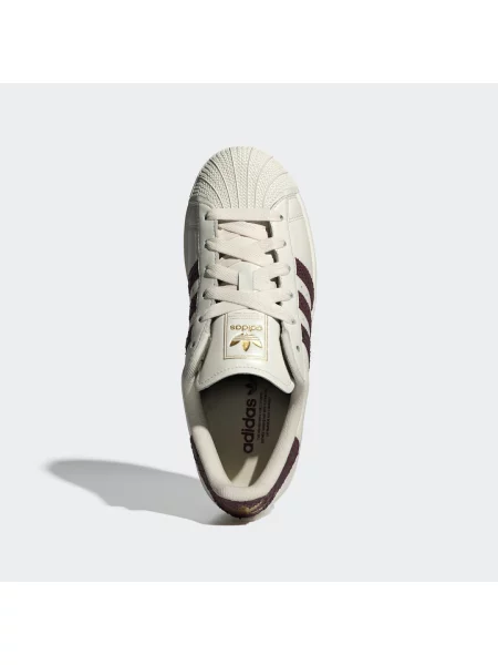 ADIDAS ORIGINALS Tenisky Superstar II burgundská červeň bílá