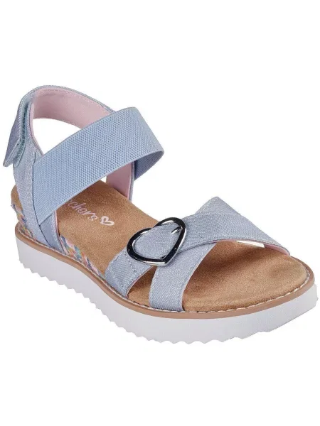 Sandały dla dzieci Skechers Miss Desert Kiss Hi niebieskie
