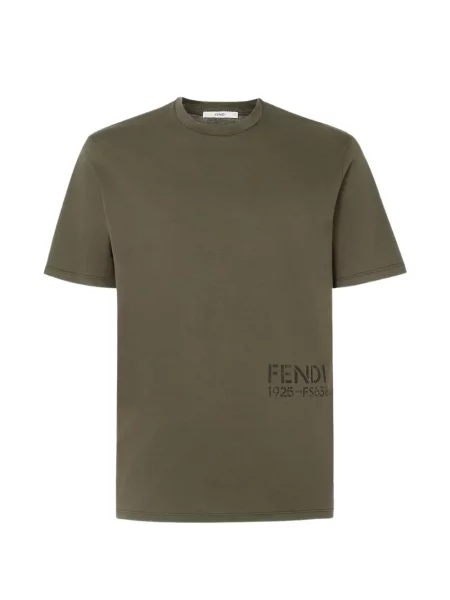 Tricou Fendi cu imagine verde